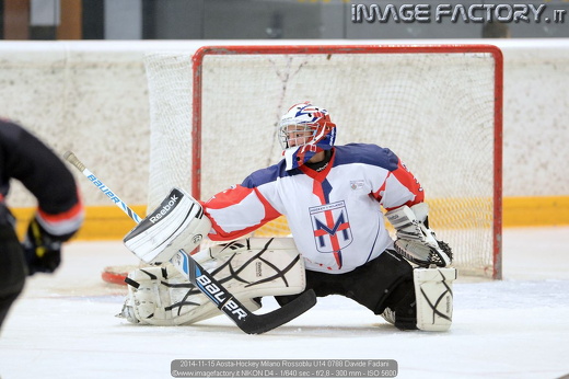2014-11-15 Aosta-Hockey Milano Rossoblu U14 0788 Davide Fadani
